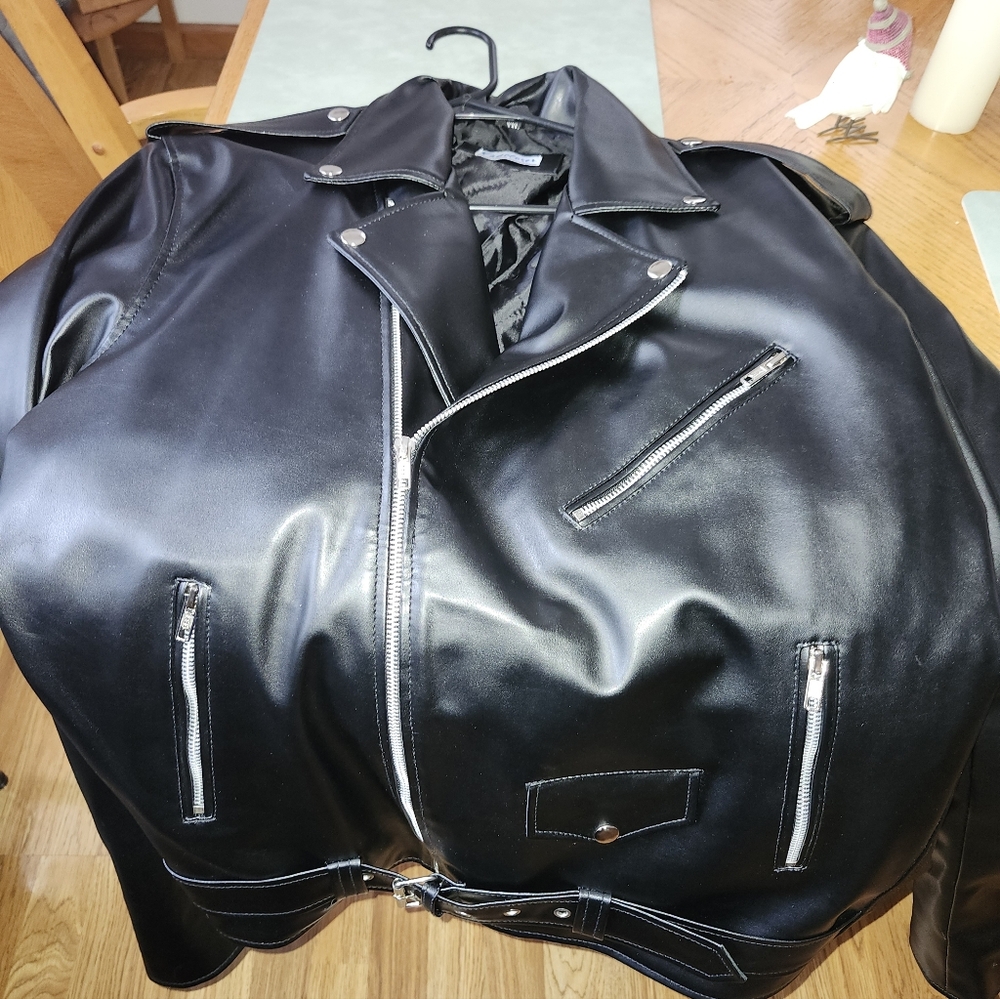 Black Leather Motorcycle Jacket